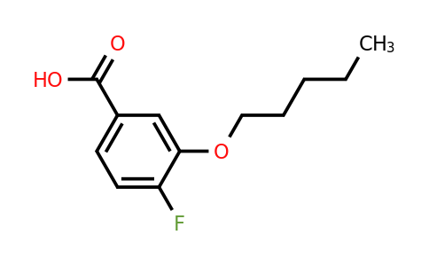 1443302-87-1 | 4-Fluoro-3-(pentyloxy)benzoic acid