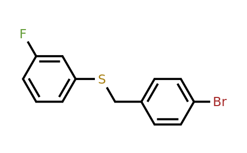 1443303-50-1 | (4-Bromobenzyl)(3-fluorophenyl)sulfane