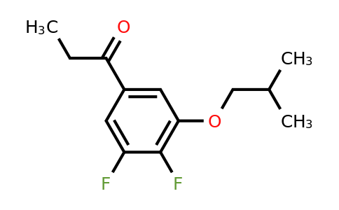 1443303-66-9 | 1-(3,4-Difluoro-5-isobutoxyphenyl)propan-1-one