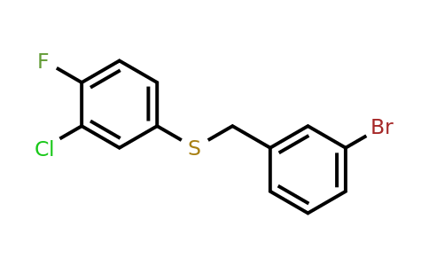 1443303-68-1 | (3-Bromobenzyl)(3-chloro-4-fluorophenyl)sulfane