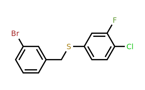 1443303-90-9 | (3-Bromobenzyl)(4-chloro-3-fluorophenyl)sulfane