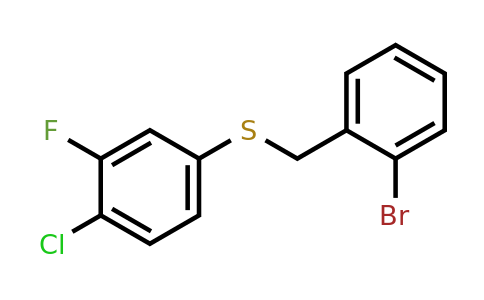 1443304-01-5 | (2-Bromobenzyl)(4-chloro-3-fluorophenyl)sulfane