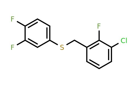 1443304-25-3 | (3-Chloro-2-fluorobenzyl)(3,4-difluorophenyl)sulfane
