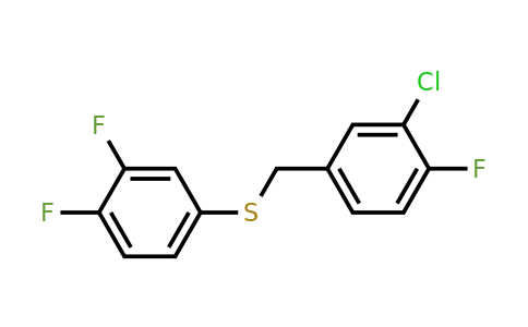1443304-35-5 | (3-Chloro-4-fluorobenzyl)(3,4-difluorophenyl)sulfane