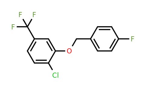 1443304-48-0 | 1-Chloro-2-((4-fluorobenzyl)oxy)-4-(trifluoromethyl)benzene