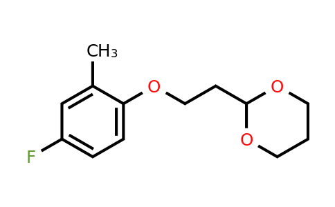1443305-17-6 | 2-(2-(4-Fluoro-2-methylphenoxy)ethyl)-1,3-dioxane