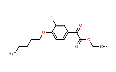 1443305-19-8 | Ethyl 2-(3-fluoro-4-(pentyloxy)phenyl)-2-oxoacetate