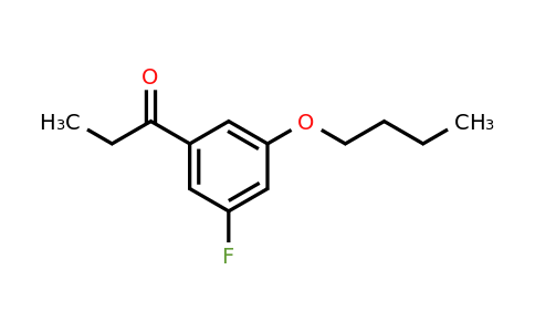 1443305-33-6 | 1-(3-Butoxy-5-fluorophenyl)propan-1-one