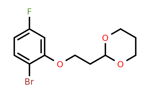 1443306-71-5 | 2-(2-(2-Bromo-5-fluorophenoxy)ethyl)-1,3-dioxane