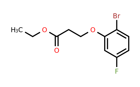 1443306-82-8 | Ethyl 3-(2-bromo-5-fluorophenoxy)propanoate