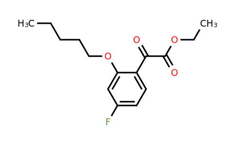 1443310-34-6 | Ethyl 2-(4-fluoro-2-(pentyloxy)phenyl)-2-oxoacetate