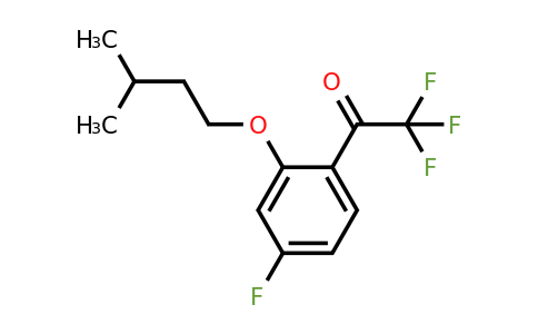 1443310-49-3 | 2,2,2-Trifluoro-1-(4-fluoro-2-(isopentyloxy)phenyl)ethanone