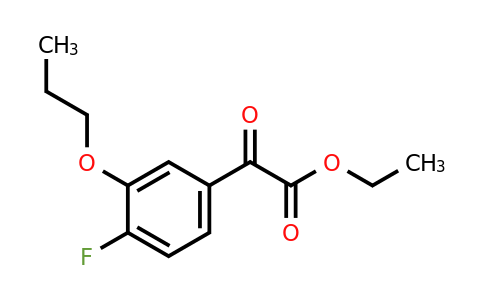 1443310-50-6 | Ethyl 2-(4-fluoro-3-propoxyphenyl)-2-oxoacetate