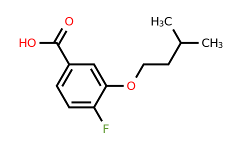 1443311-05-4 | 4-Fluoro-3-(isopentyloxy)benzoic acid
