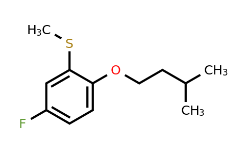 1443311-14-5 | (5-Fluoro-2-(isopentyloxy)phenyl)(methyl)sulfane