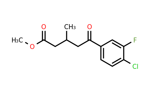 1443311-23-6 | Methyl 5-(4-chloro-3-fluorophenyl)-3-methyl-5-oxopentanoate