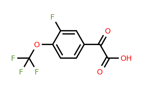 1443312-00-2 | 2-(3-Fluoro-4-(trifluoromethoxy)phenyl)-2-oxoacetic acid