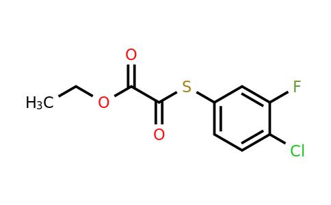 1443312-64-8 | Ethyl 2-((4-chloro-3-fluorophenyl)thio)-2-oxoacetate