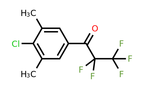 1443313-23-2 | 1-(4-Chloro-3,5-dimethylphenyl)-2,2,3,3,3-pentafluoropropan-1-one