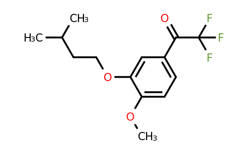 1443313-57-2 | 2,2,2-Trifluoro-1-(3-(isopentyloxy)-4-methoxyphenyl)ethanone