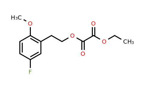 1443313-61-8 | Ethyl 5-fluoro-2-methoxyphenethyl oxalate
