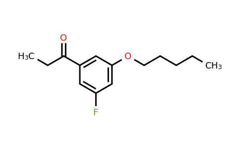 1443313-77-6 | 1-(3-Fluoro-5-(pentyloxy)phenyl)propan-1-one