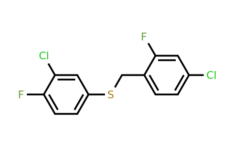 1443314-21-3 | (4-Chloro-2-fluorobenzyl)(3-chloro-4-fluorophenyl)sulfane