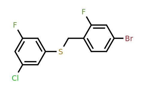 1443314-34-8 | (4-Bromo-2-fluorobenzyl)(3-chloro-5-fluorophenyl)sulfane