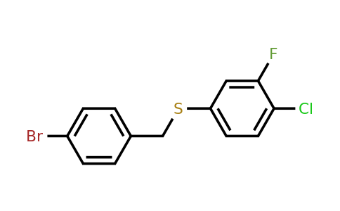 1443314-44-0 | (4-Bromobenzyl)(4-chloro-3-fluorophenyl)sulfane