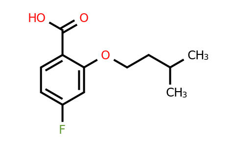 1443324-91-1 | 4-Fluoro-2-(isopentyloxy)benzoic acid
