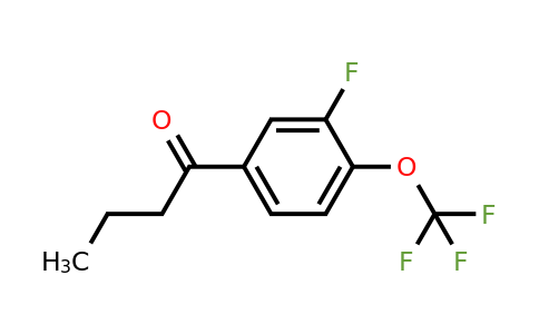1443325-84-5 | 1-(3-Fluoro-4-(trifluoromethoxy)phenyl)butan-1-one