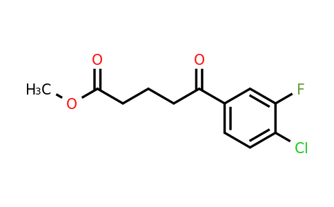1443327-33-0 | Methyl 5-(4-chloro-3-fluorophenyl)-5-oxopentanoate