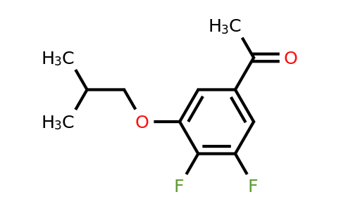 1443328-31-1 | 1-(3,4-Difluoro-5-isobutoxyphenyl)ethanone