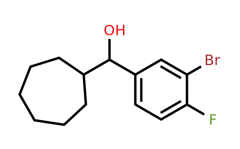 1443328-94-6 | (3-Bromo-4-fluorophenyl)(cycloheptyl)methanol