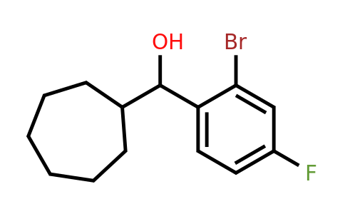 1443329-00-7 | (2-Bromo-4-fluorophenyl)(cycloheptyl)methanol
