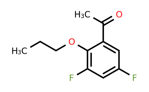1443331-39-2 | 1-(3,5-Difluoro-2-propoxyphenyl)ethanone
