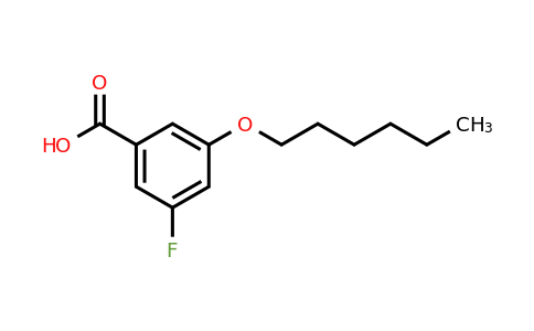 1443333-60-5 | 3-Fluoro-5-(hexyloxy)benzoic acid