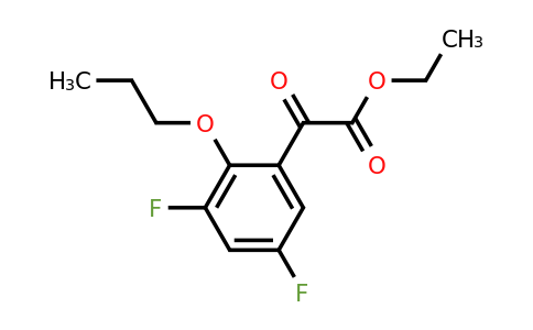 1443334-22-2 | Ethyl 2-(3,5-difluoro-2-propoxyphenyl)-2-oxoacetate