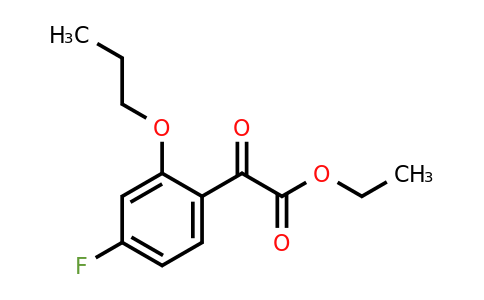 1443334-49-3 | Ethyl 2-(4-fluoro-2-propoxyphenyl)-2-oxoacetate