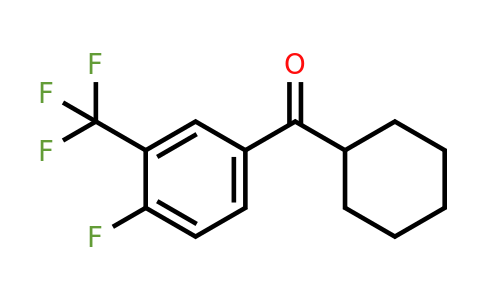 1443335-76-9 | Cyclohexyl(4-fluoro-3-(trifluoromethyl)phenyl)methanone