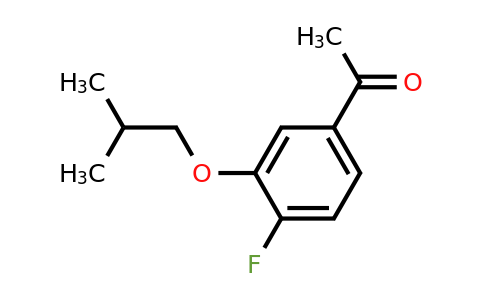 1443335-95-2 | 1-(4-Fluoro-3-isobutoxyphenyl)ethanone