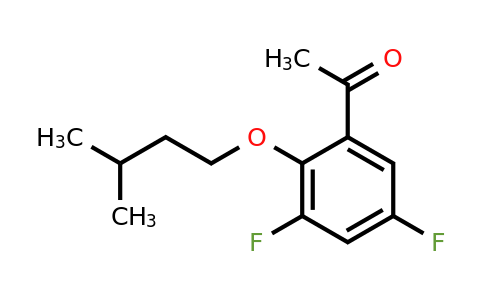 1443336-55-7 | 1-(3,5-Difluoro-2-(isopentyloxy)phenyl)ethanone