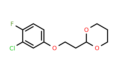 1443336-71-7 | 2-(2-(3-Chloro-4-fluorophenoxy)ethyl)-1,3-dioxane