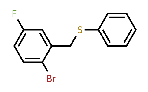 1443340-61-1 | (2-Bromo-5-fluorobenzyl)(phenyl)sulfane