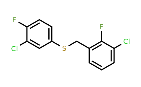 1443340-91-7 | (3-Chloro-2-fluorobenzyl)(3-chloro-4-fluorophenyl)sulfane