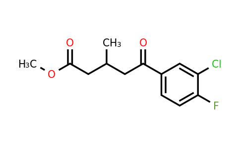 1443340-92-8 | Methyl 5-(3-chloro-4-fluorophenyl)-3-methyl-5-oxopentanoate