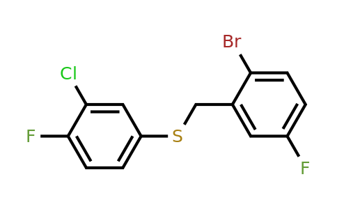 1443341-04-5 | (2-Bromo-5-fluorobenzyl)(3-chloro-4-fluorophenyl)sulfane
