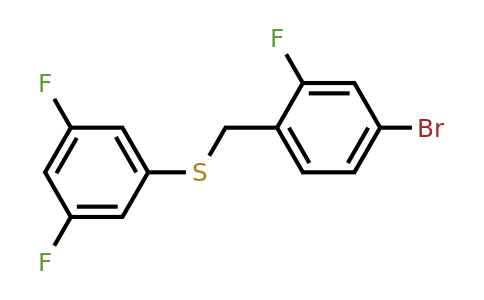 1443341-27-2 | (4-Bromo-2-fluorobenzyl)(3,5-difluorophenyl)sulfane