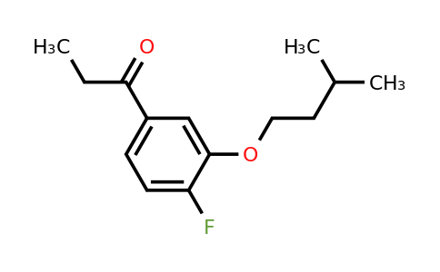 1443342-77-5 | 1-(4-Fluoro-3-(isopentyloxy)phenyl)propan-1-one