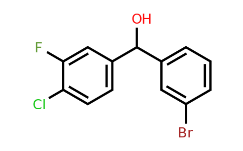 1443342-95-7 | (3-Bromophenyl)(4-chloro-3-fluorophenyl)methanol